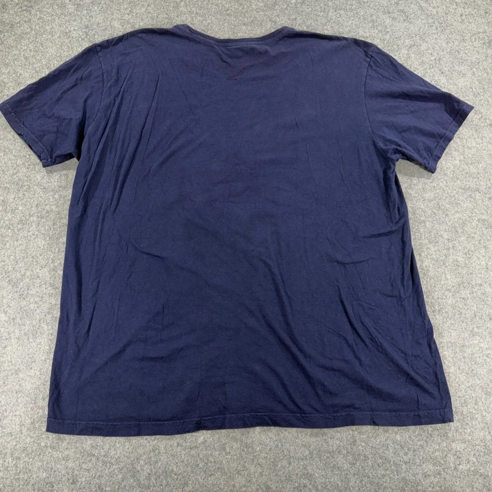 Polo Ralph Lauren Shirt Mens XL Navy Blue Red Pony Logo Short Sleeve Cotton Tee